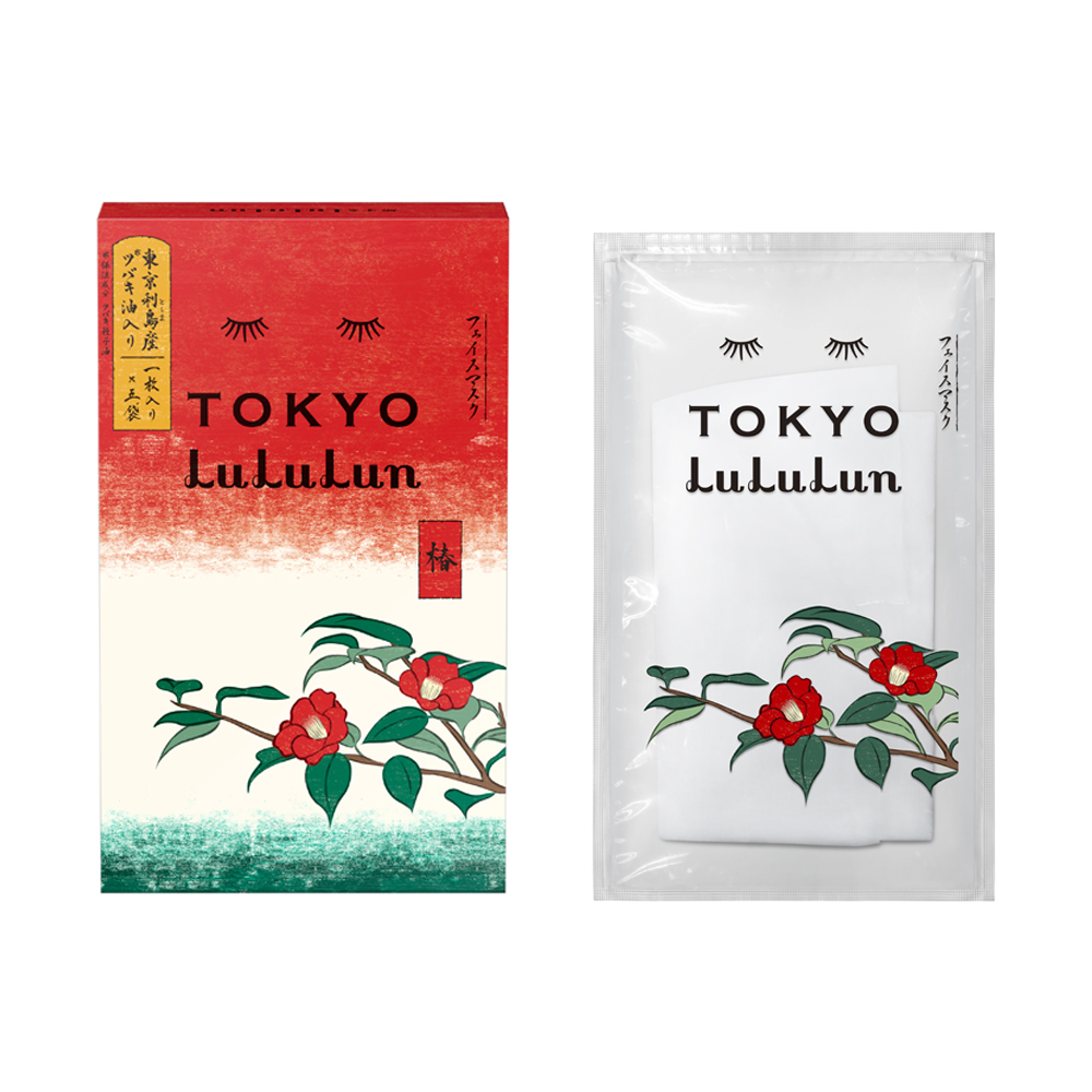 東京ルルルン（粋な椿のマスク）　1枚入×5袋 1,650円 (税込)　7月15日(木)発売