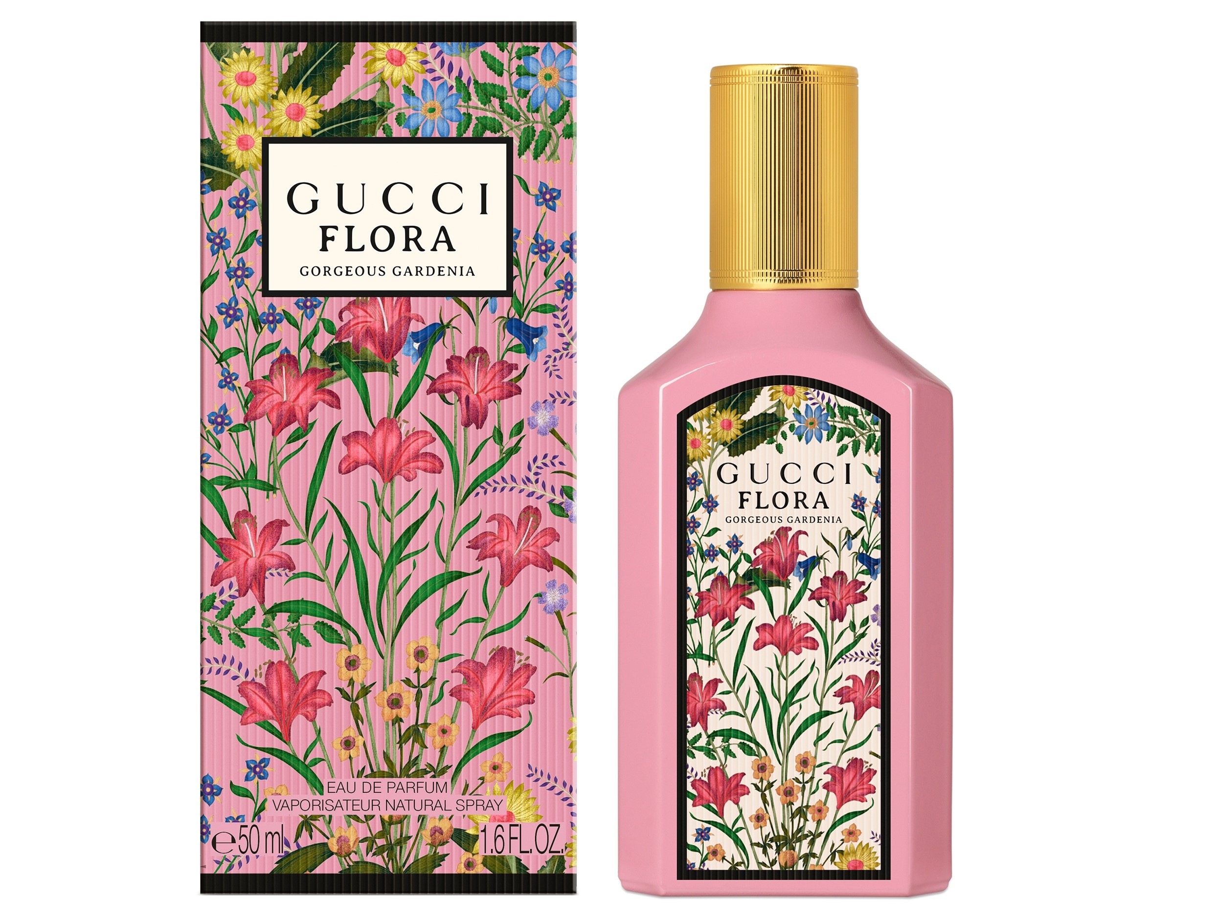 グッチ フローラ ゴージャス ガーデニア オードパルファム 50mL 13,310円 / 100mL 17,380円(ともに税込)