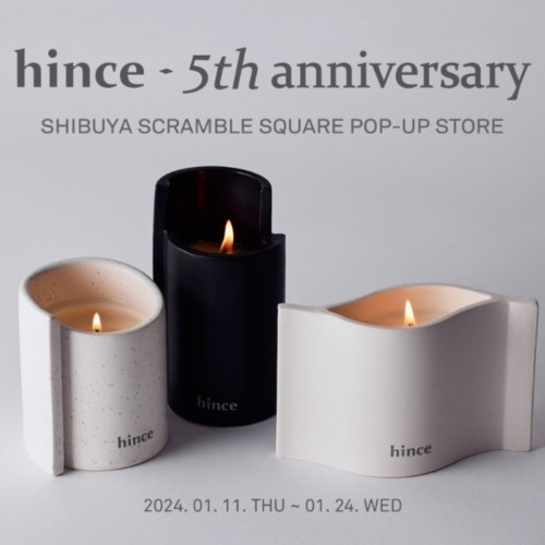 hince「渋谷スクランブルスクエア」ポップアップストア