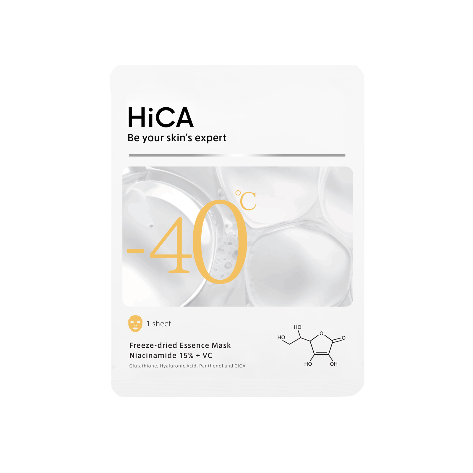 HiCA フリーズドライエッセンスマスク ナイアシンアミド15%＋VC