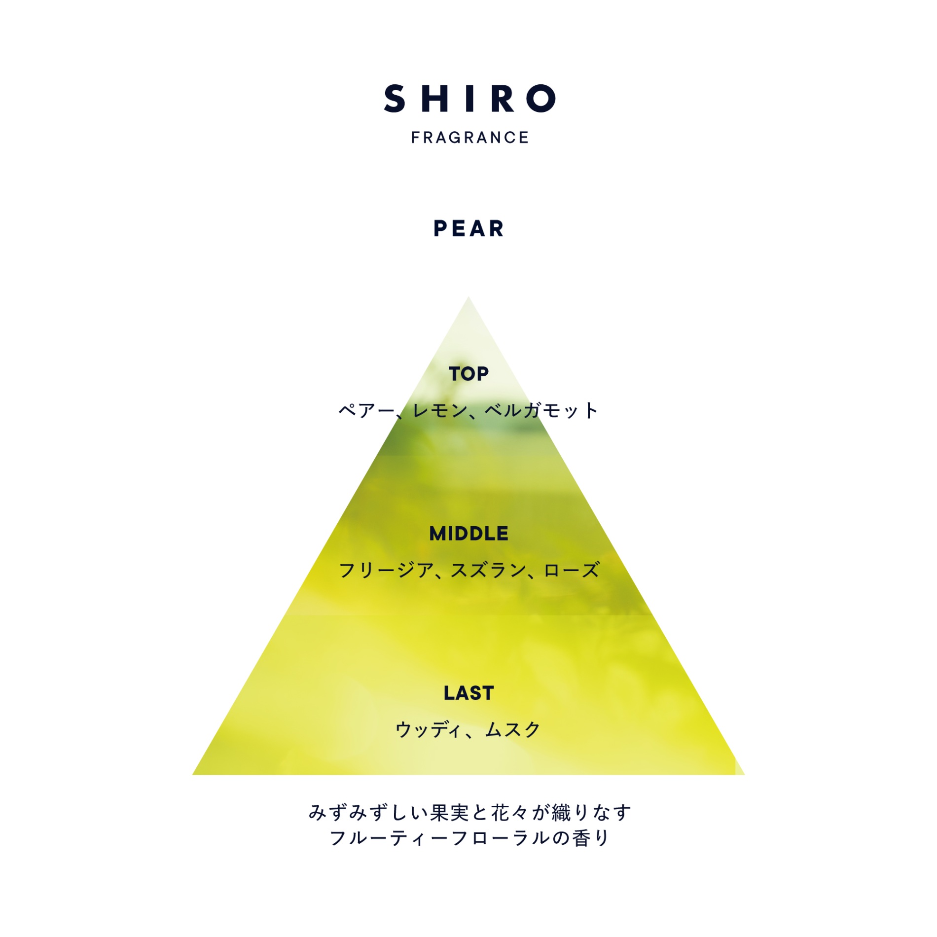 SHIRO ペアーの香り