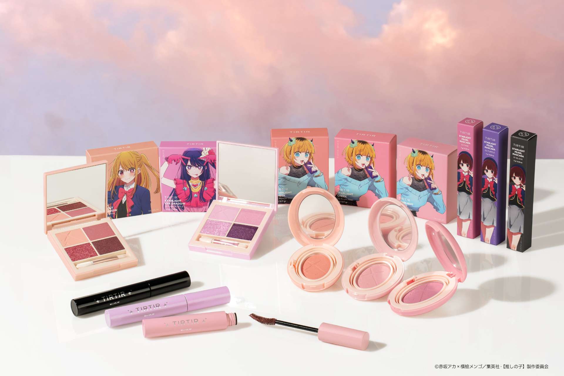 TIRTIR 推しの子コラボ アイシャドウ2点 マスカラ3点 チーク1点 TIRTIRがTVアニメ【推しの子】とコラボ 限定パケ＆カラーのアイ
