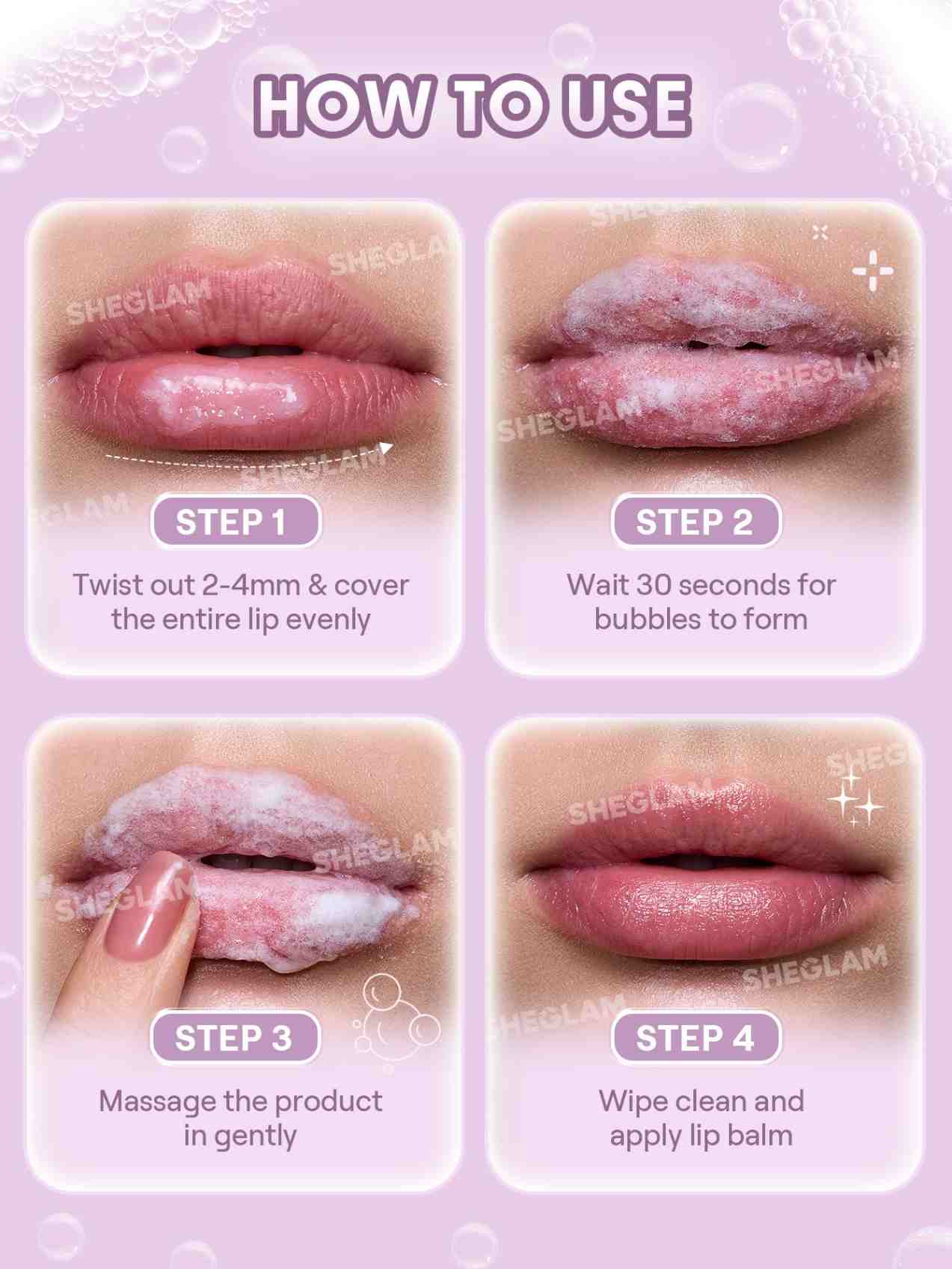 シーグラム バブルバフ リップスクラブ(Bubble Buff Lip Scrub)
