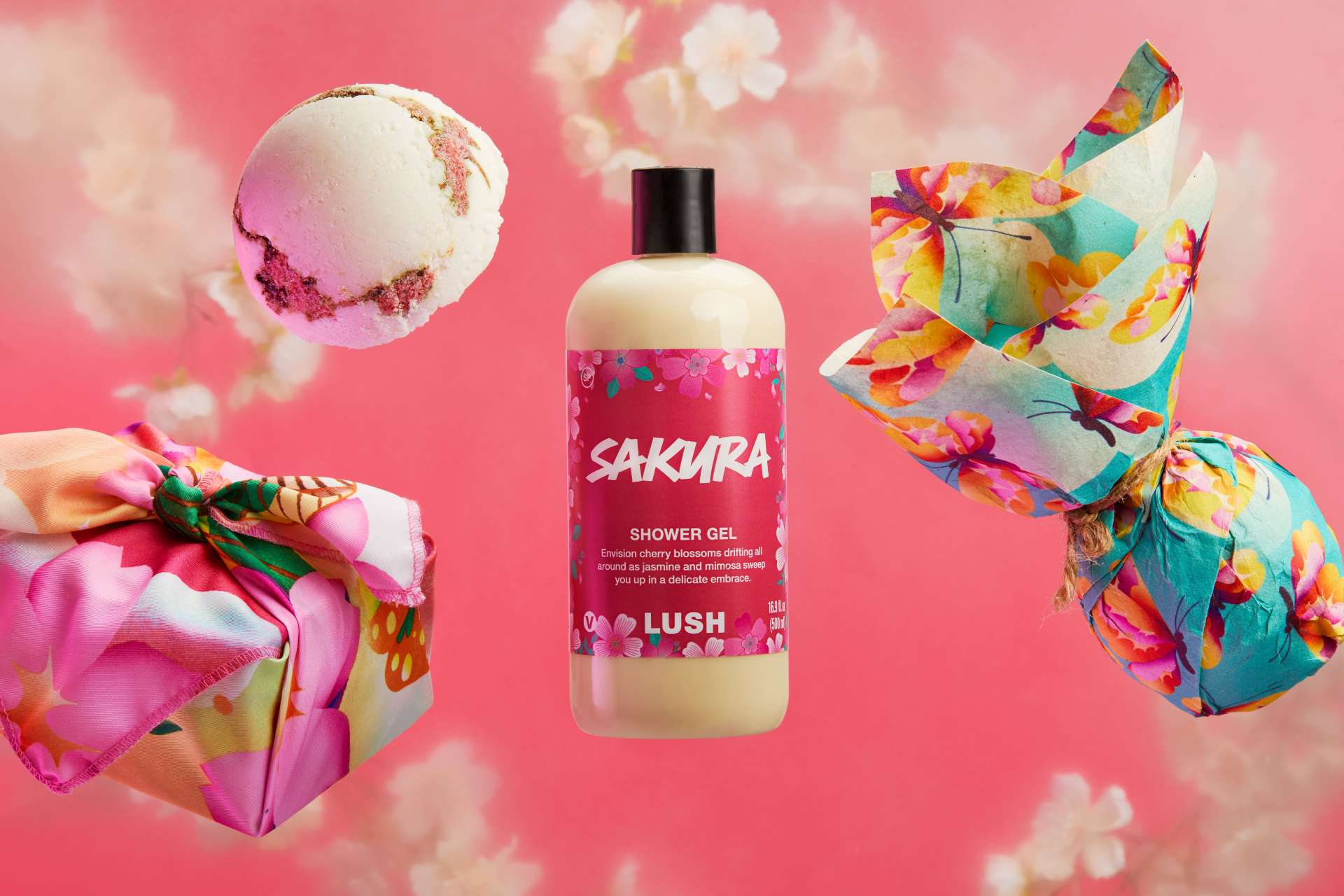 LUSHから桜のシャワーアイテム「サクラコレクション」 シャワージェル