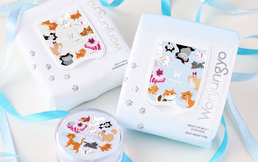 Wonjungyo(ウォンジョンヨ)にディズニーの猫キャラクターをあしらった限定パッケージ