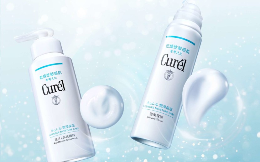 Curél(キュレル)から、炭酸泡の洗顔料と美容液